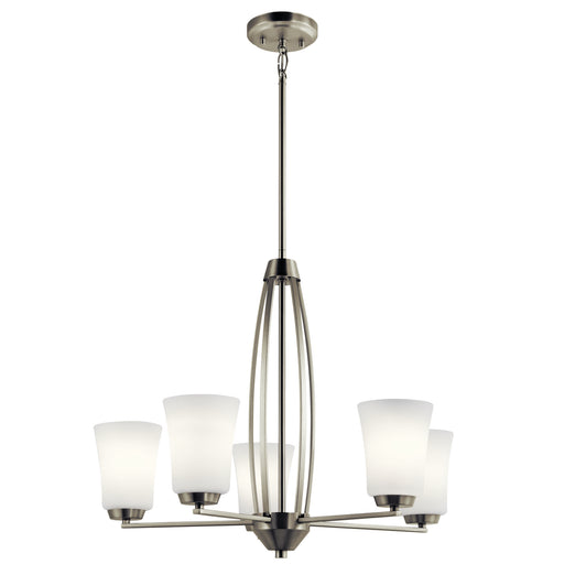 Tao Chandelier 5-Light in Brushed Nickel