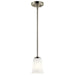 Tao Mini Pendant 1-Light in Brushed Nickel