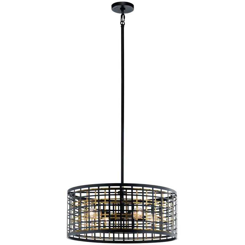 Aldergate 4-Light Pendant in Black