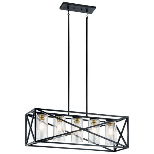 Moorgate 5-Light Linear Chandelier in Black