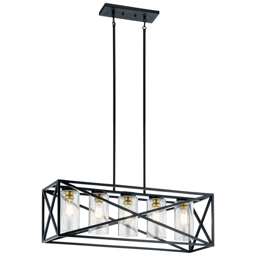 Moorgate Linear Chandelier 5-Light in Black