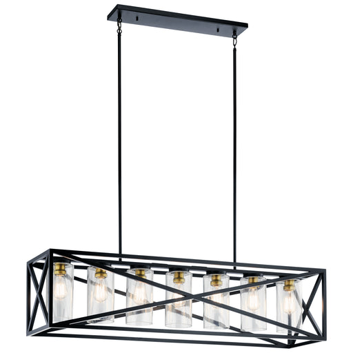 Moorgate Linear Chandelier 7-Light in Black