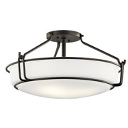 Alkire 4-Light Semi-Flush Mount in Olde Bronze