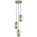 Asher Pendant 3-Light in Antique Pewter