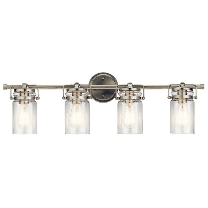 Brinley Bath Sconce 4-Light in Brushed Nickel