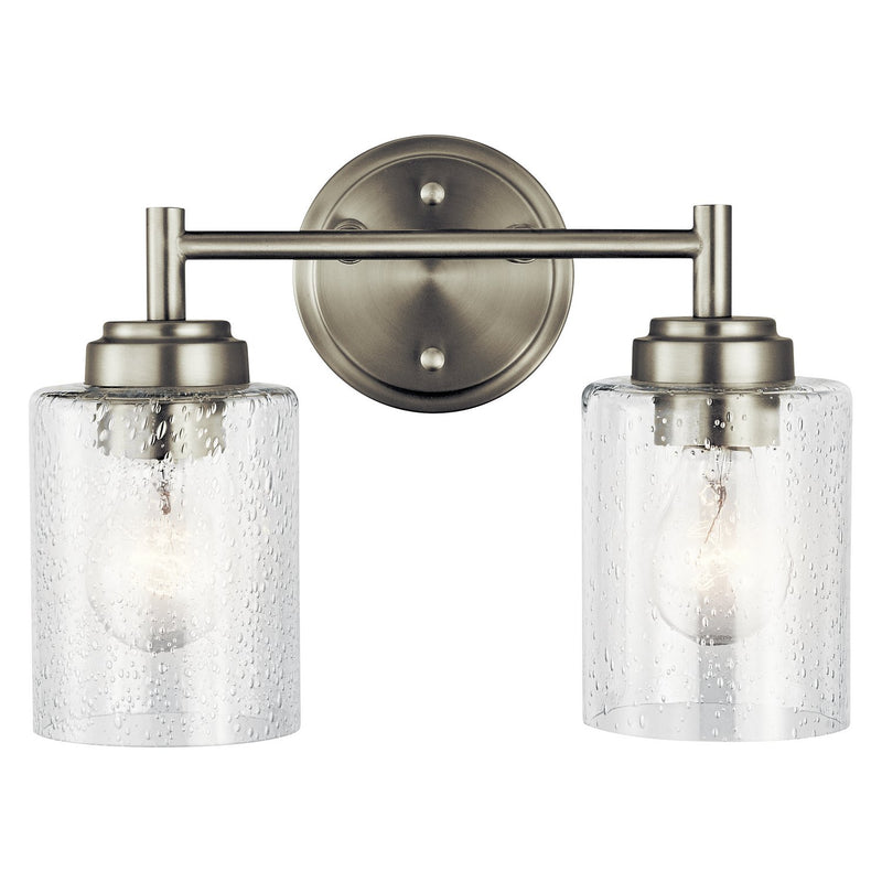 Winslow 2-Light Bath Vanity Light in Brushed Nickel