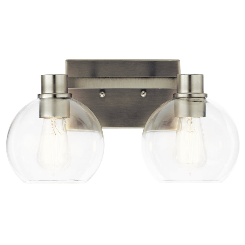 Harmony 2-Light Bath Vanity Light in Brushed Nickel