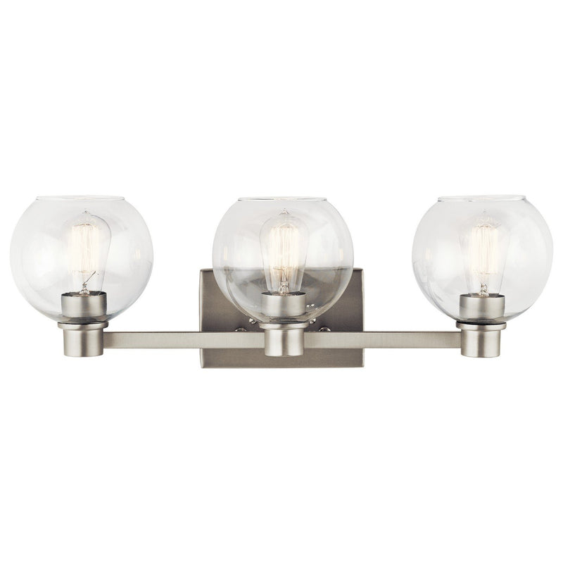 Harmony 3-Light Bath Vanity Light in Brushed Nickel