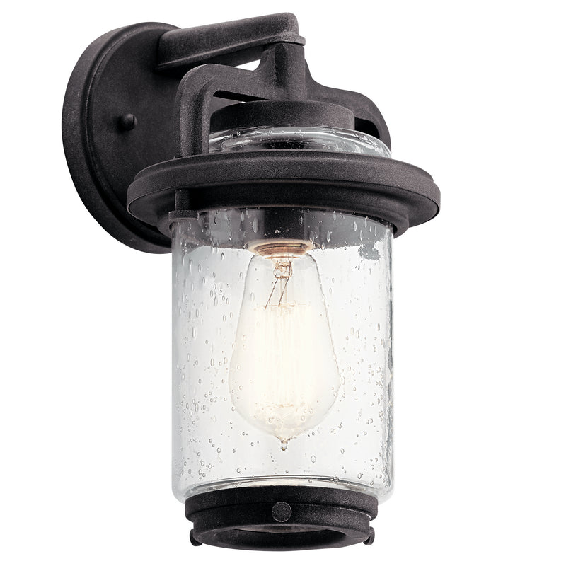 Andover Outdoor Wall 1-Light in Weathered Zinc