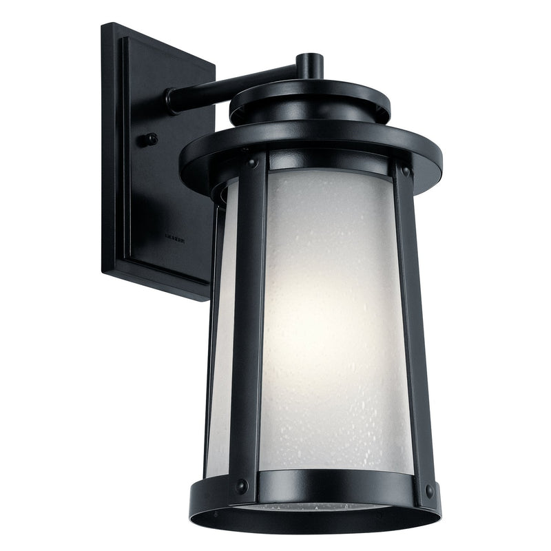 Harbor Bay Medium Outdoor Wall Lantern in Black