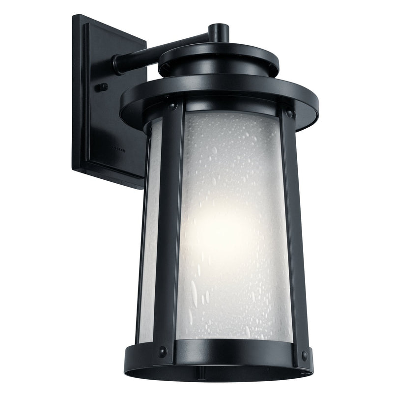 Harbor Bay Large Outdoor Wall Lantern in Black