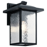 Capanna Large Outdoor Wall Lantern in Textured Black