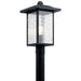 Capanna Outdoor Post Mount 1-Light in Textured Black