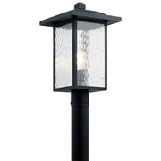 Capanna Outdoor Post Light in Textured Black