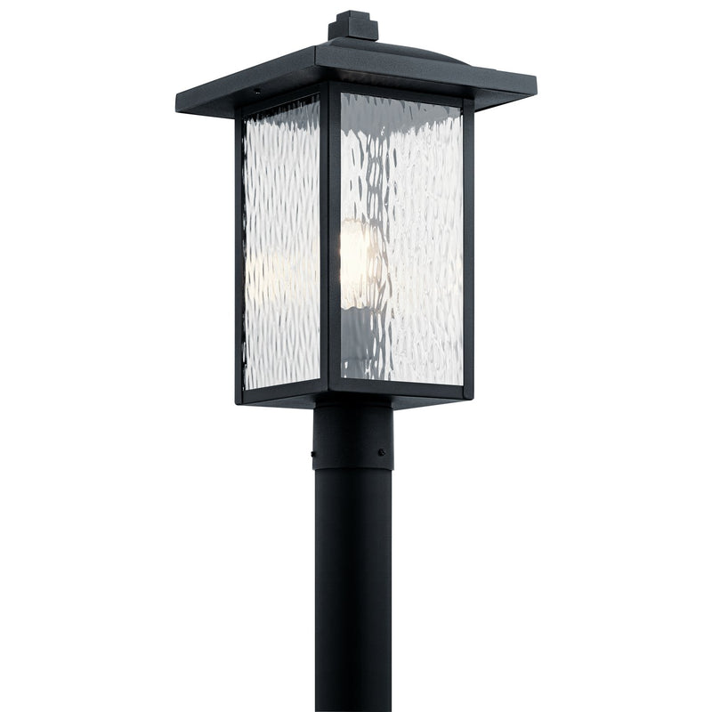 Capanna Outdoor Post Light in Textured Black