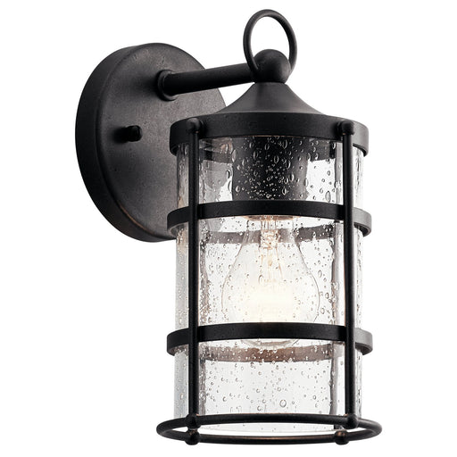 Mill Lane Small Outdoor Wall Lantern in Anvil Iron