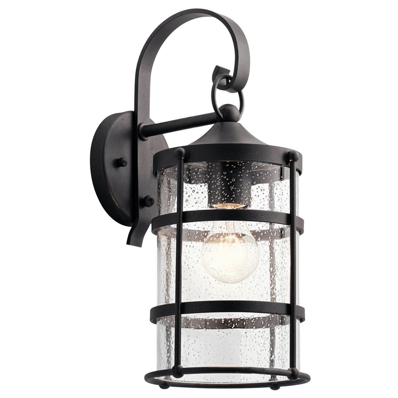 Mill Lane Medium Outdoor Wall Lantern in Anvil Iron