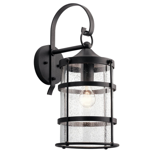 Mill Lane Large Outdoor Wall Lantern in Anvil Iron
