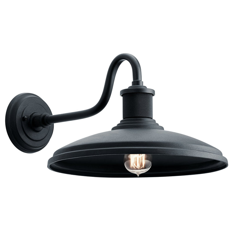Allenbury 14" Outdoor Wall Sconce in Textured Black