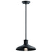 Allenbury Outdoor Pendant/Semi Flush 1-Light in Textured Black