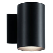 Cylinder Outdoor Wall Sconce 4.75" in Black