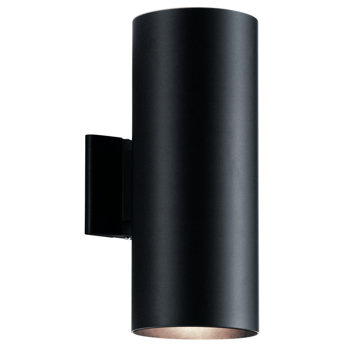 Indoor/Outdoor Wall 2-Light in Black