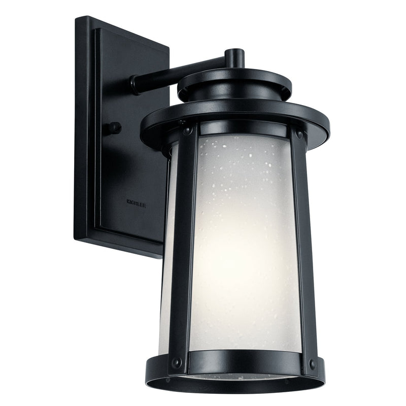 Harbor Bay Small Outdoor Wall Lantern in Black