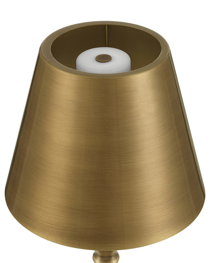 Viaggio Cordless Floor Lamp in Polished Antique Brass