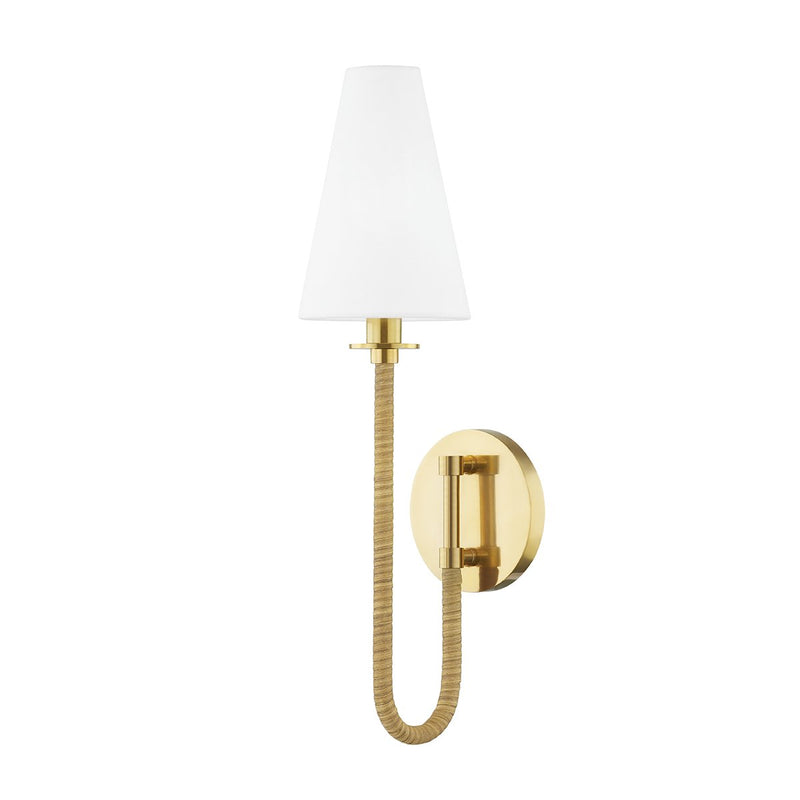 Ripley Bath Sconce in Aged Brass