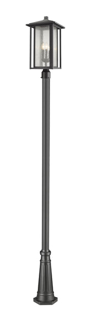 Aspen 3 Light Outdoor Post Mount in Black (519P Mount)