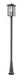 Aspen 3 Light Outdoor Post Mount in Black (519P Mount)