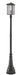 Aspen 3 Light Outdoor Post Mount in Black (564P Post)