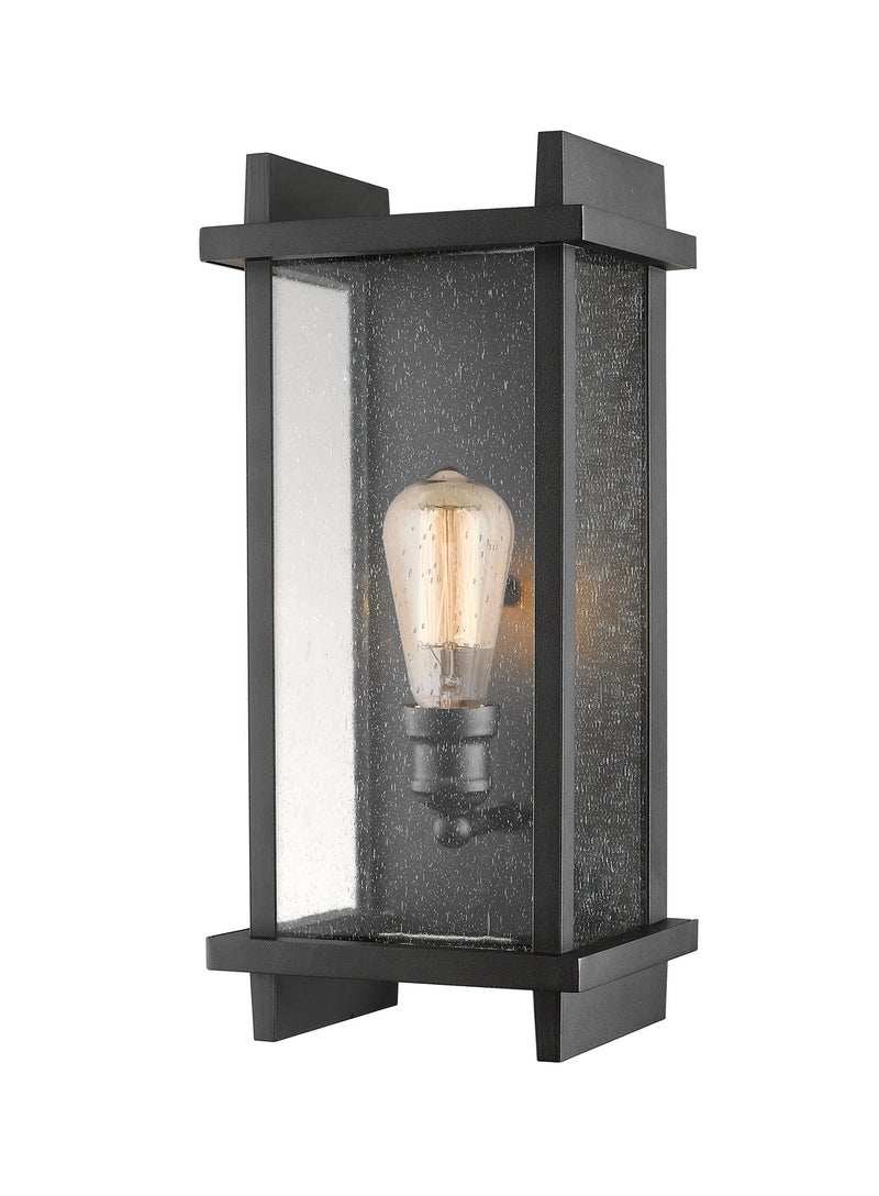 Fallow 1 Light Outdoor Wall Sconce in Black