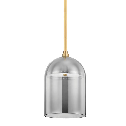 Dorval Small Pendant in Aged Brass