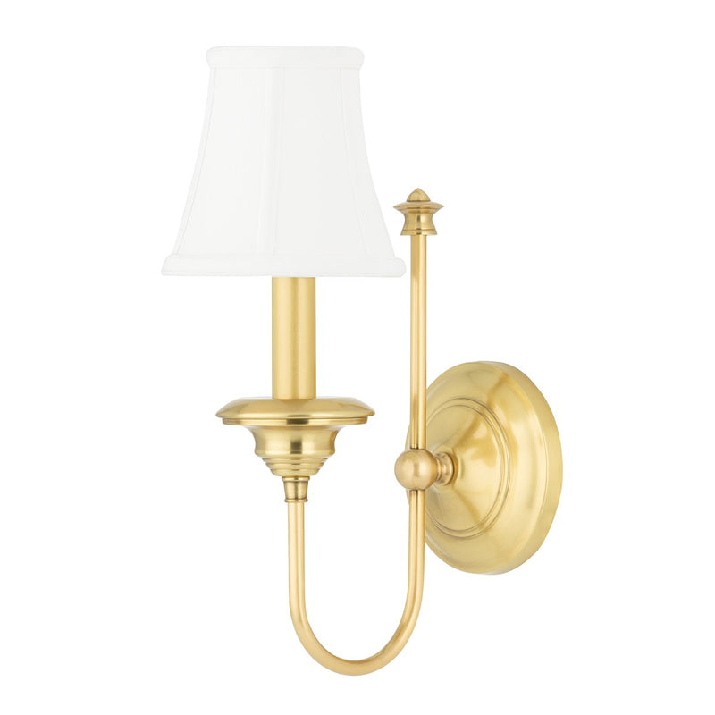 Yorktown Wall Sconce in Aged Brass