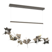 Belladonna LED Pendant in Dark Smoke with Soft Gold Accent - 139813-LED-STND-07-84-CR by Hubbardton Forge