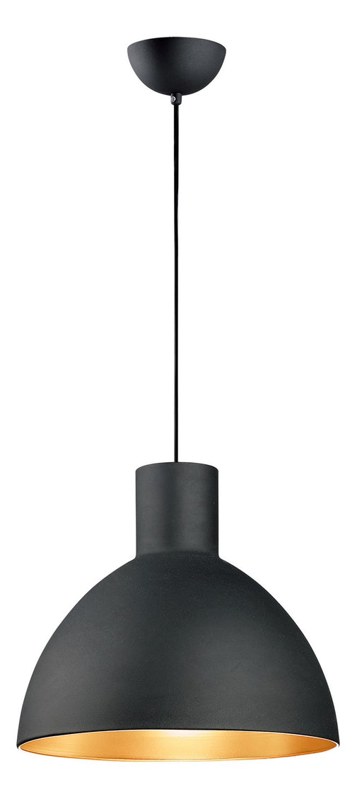 Cora One Light Pendant in Black / Gold