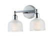 Hollow Two Light Bath Vanity in Polished Chrome
