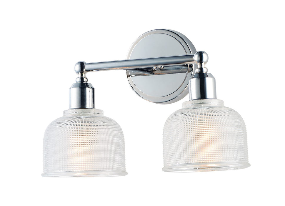 Hollow Two Light Bath Vanity in Polished Chrome