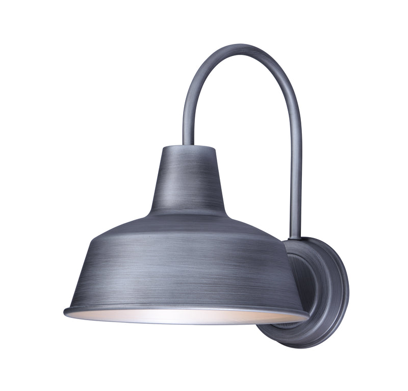 Pier M One Light Outdoor Wall Lantern in Weathered Zinc