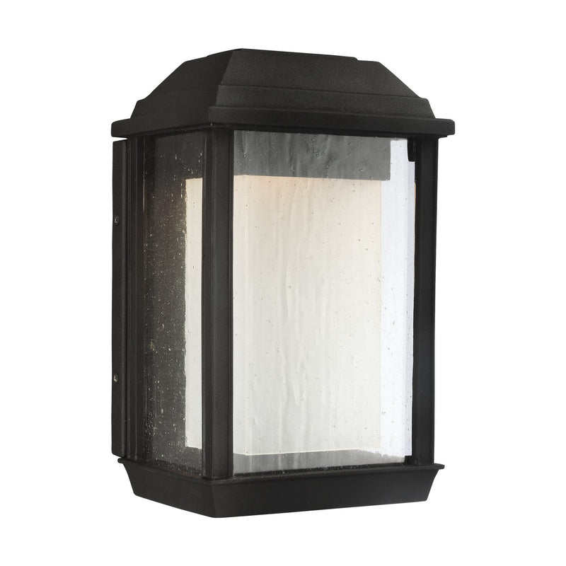 McHenry Small Outdoor Wall Lantern in Textured Black