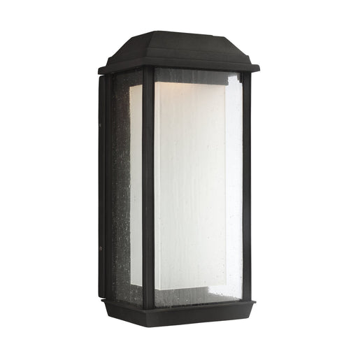 McHenry Large Outdoor Wall Lantern in Textured Black