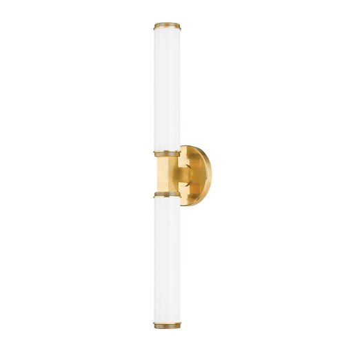 Cromwell 2-Light Wall Sconce in Aged Brass