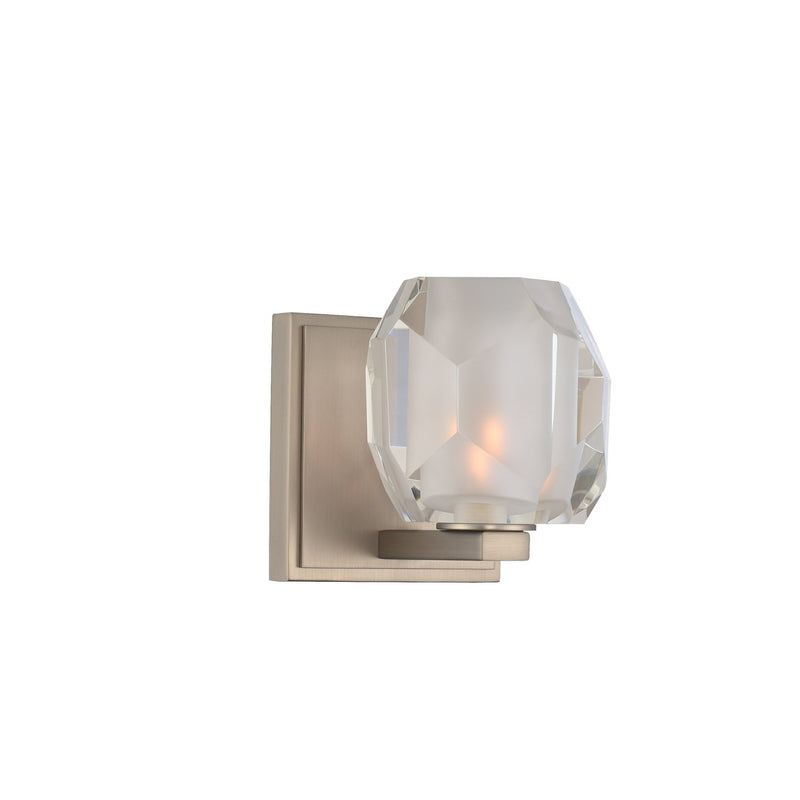Regent Bath Sconce in Satin Nickel