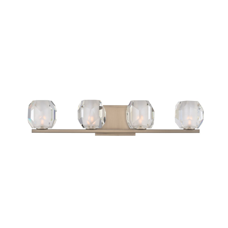 Regent 4-Light Bath Vanity Light in Satin Nickel