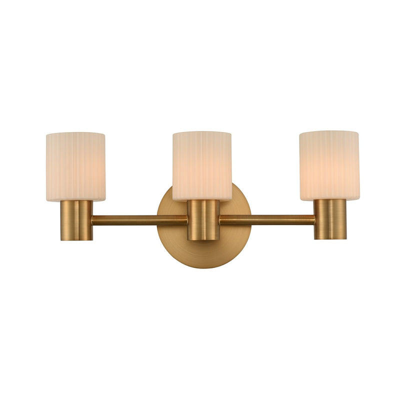Harlowe 3-Light LED Bath Vanity Light in Winter Brass
