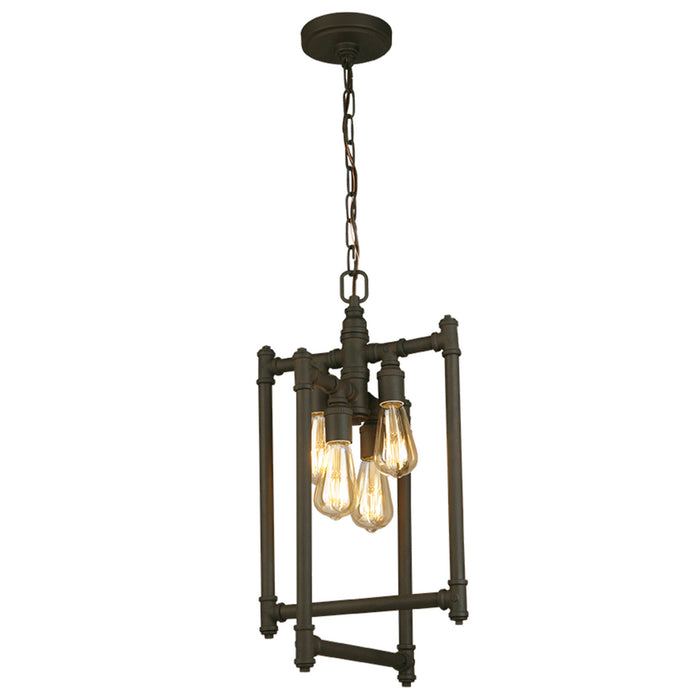 Wymer 4x60W Pendant With Matte Bronze Finish