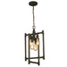 Wymer 4x60W Pendant With Matte Bronze Finish