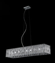 Terra 9 Light 46" Linear Pendant in Chrome