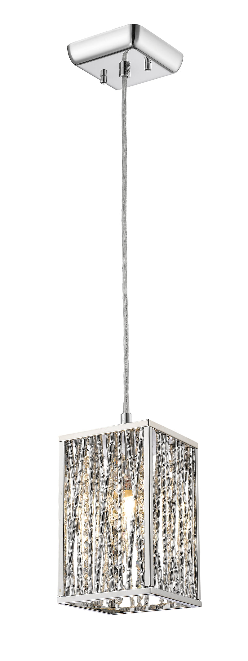 Terra 1 Light 4.72" Pendant in Chrome